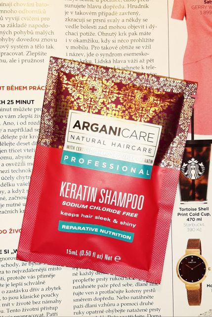 Arganicare Keratin shampoo , szampon z keratyna 