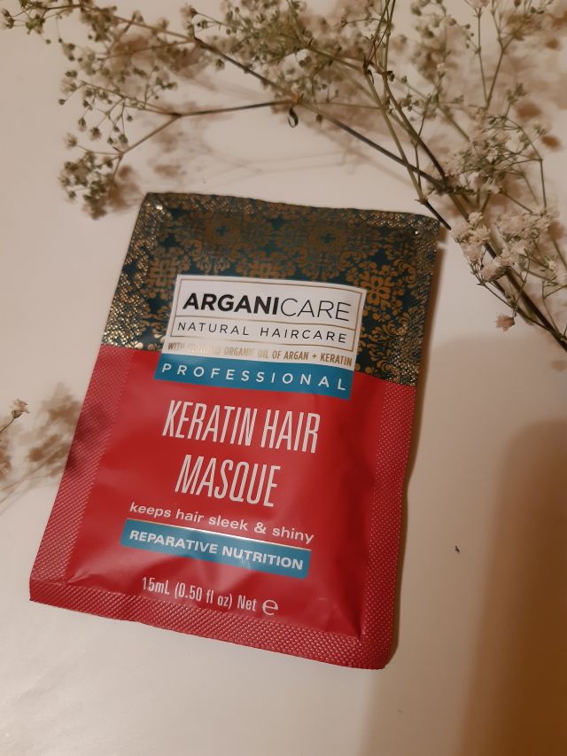 Arganicare Keratin, Maska do włosów, Keratynowa