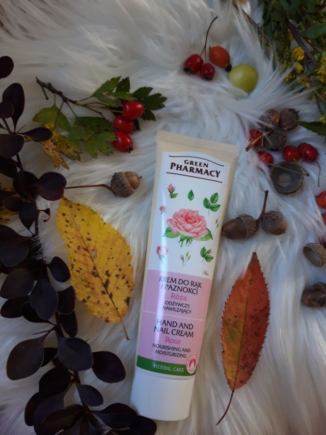 Green Pharmacy Krem do rąk i paznokci, Odżywczy i nawilżający, Róża