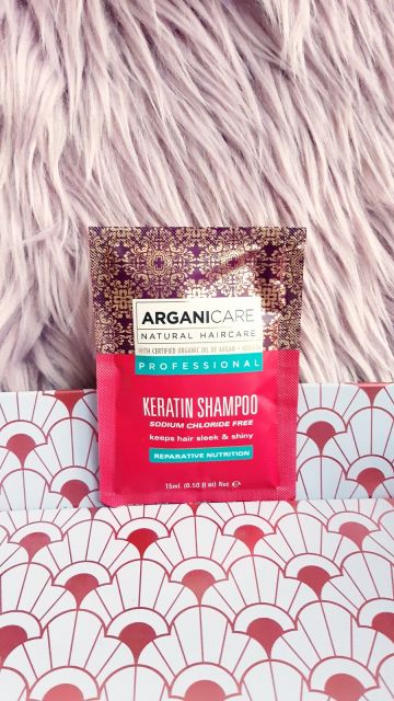 Arganicare Keratin shampoo , szampon z keratyna 