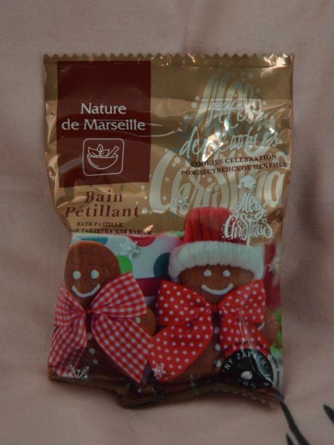 Nature de Marseille Pastylka do kąpieli, Musująca, Świąteczne ciasteczka