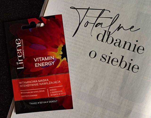 Lirene Dermoprogram, Vitamin Energy, Witaminowa maseczka do twarzy intensywnie nawilżająca