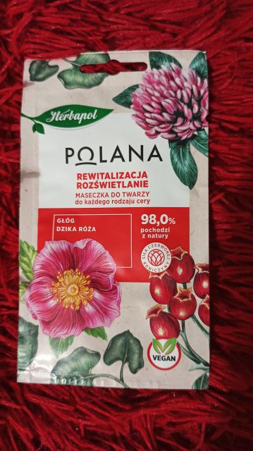 Herbapol Lublin Maseczka do twarzy, Polana, Rewitalizacja i Rozświetlanie, Każdy rodzaj cery, Głóg i dzika róża