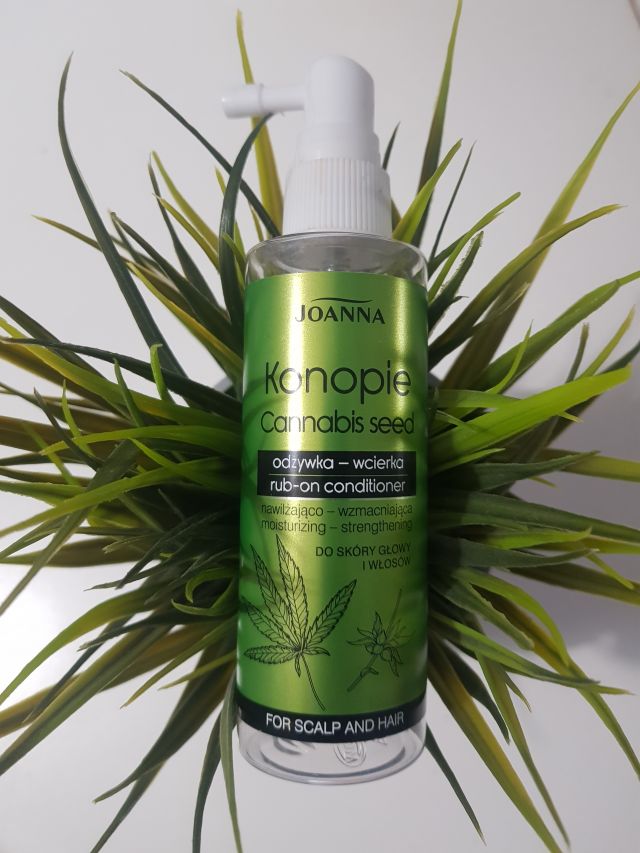 Joanna Konopie, Odżywka-wcierka do włosów i skóry głowy, Nawilżająco - wzmacniająca, Cannabis Seed
