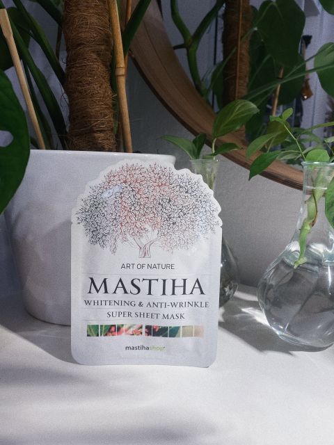 Mastiha Mastiha wybielająca i przeciwzmarszczkowa maseczka do twarzy