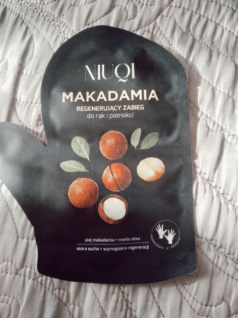 NIUQI Zabieg do rąk i paznokci, Makadamia, Regenerujący, Olej makadamia + masło shea