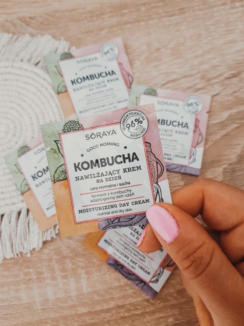 Soraya Kombucha, Krem do twarzy, Nawilżający, Na dzień, Cera normalna i sucha