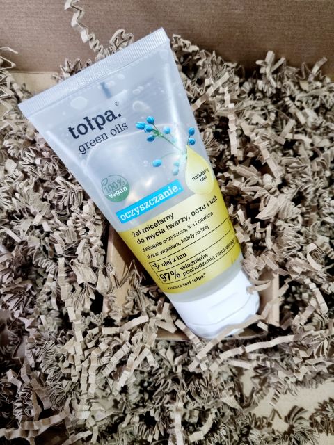 Tołpa Green Oils, Oczyszczanie, Żel micelarny do mycia twarzy i oczu, Olej z lnu