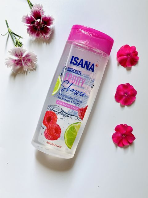 Isana Żel pod prysznic, Fruity Shower, Ekstrakt z maliny i limonki 