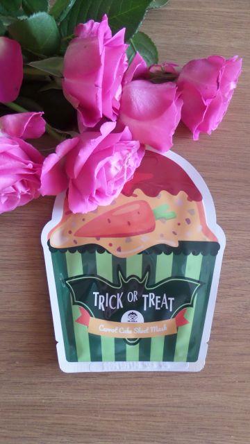 Dr. Mola Maska do twarzy w płacie, Trick or Treat, Rozjaśniająca, Carrot Cake