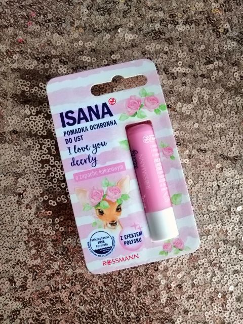 Isana Pomadka ochronna do ust, I love You deerly