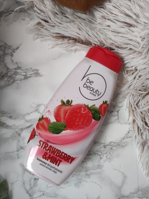 BeBeauty Care, Żel pod prysznic, Kremowy, Truskawka i mięta