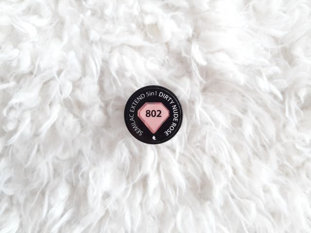 Semilac Extend 5 in 1, Lakier hybrydowy 5 w 1, nr 802 Dirty Nude Rose