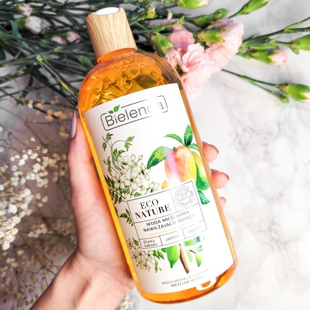 Bielenda Eco Nature, Woda micelarna, Nawilżająco-kojąca, Śliwka kakadu + jaśmin + mango 