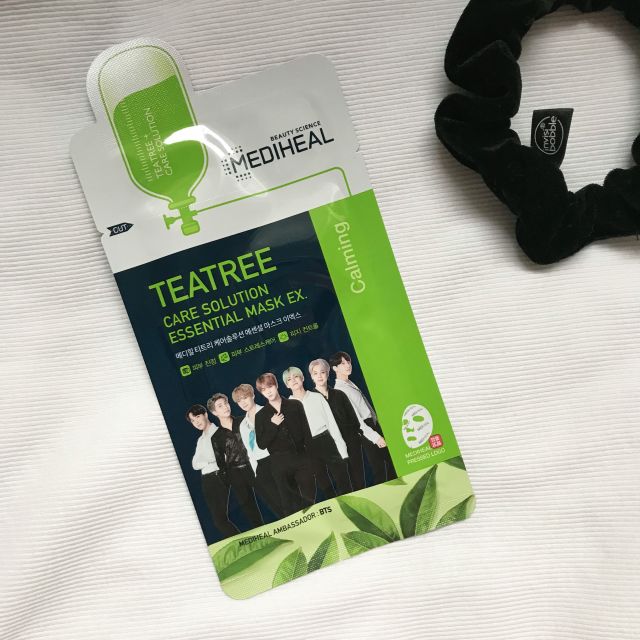 Mediheal Maska do twarzy w płacie, TeaTree Care Solution, Zielona herbata
