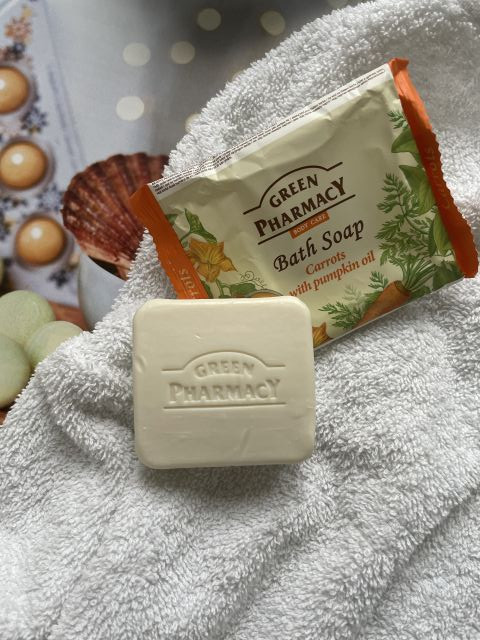Green Pharmacy mydełko w kostce olej marchewkowy 