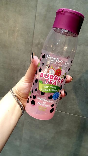 Perfecta Bubble Tea, Żel pod prysznic, Skoncenteowany, Exotic fruits + Czarna herbata
