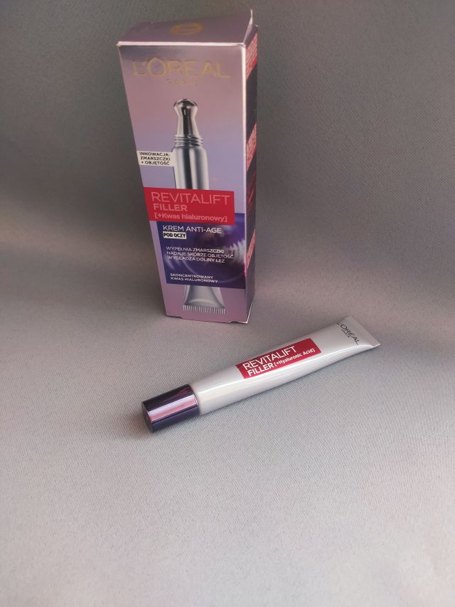 L'Oréal Revitalift Filler, Krem pod oczy dla całej twarzy, Skoncentrowany kwas hialuronowy