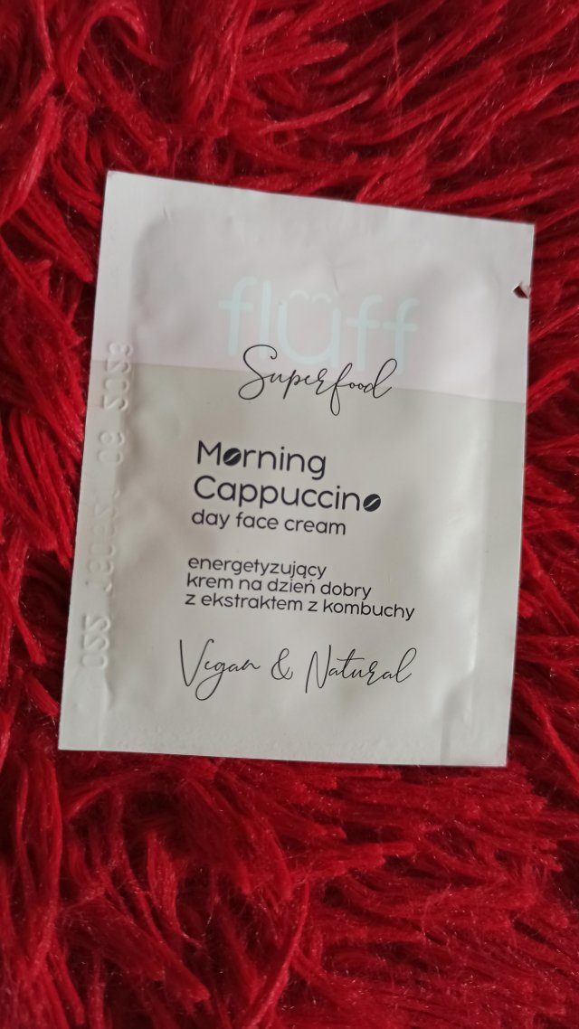 Fluff Superfood, Krem do twarzy, Morning Cappucino, Energetyzujący, Z ekstraktem z kombuchy