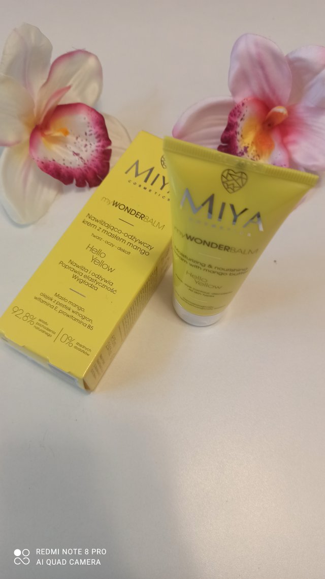 Miya Cosmetics myWONDERbalm, Hello Yellow nawilżająco-odżywczy krem z masłem mango