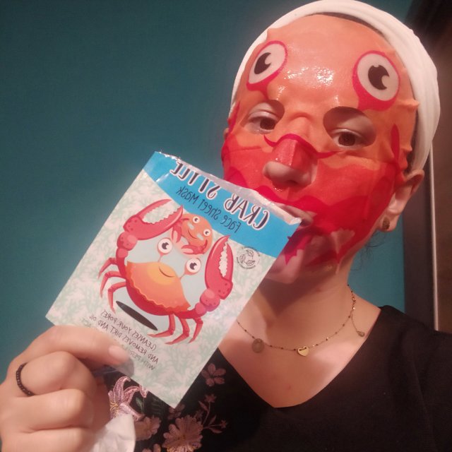 Maxbrands Marketing B.V. Face Sheet Mask, Maseczka do twarzy w płacie, Crab Style