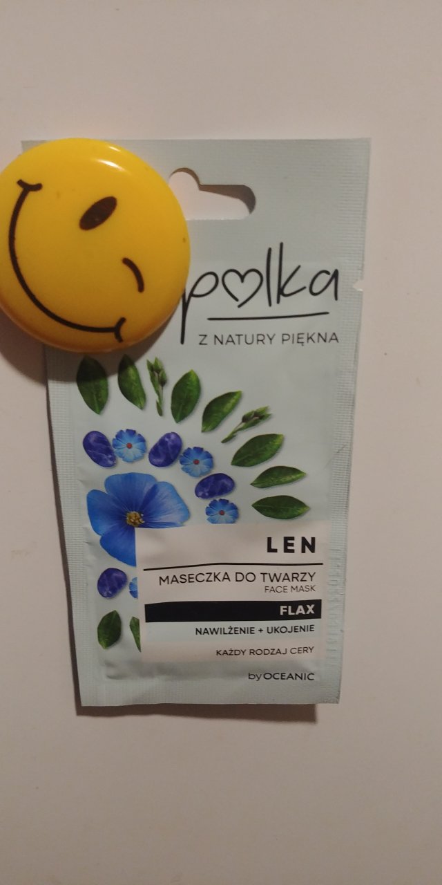 Polka Maseczka do twarzy, Nawilżenie + Ukojenie, Len, Każdy rodzaj cery