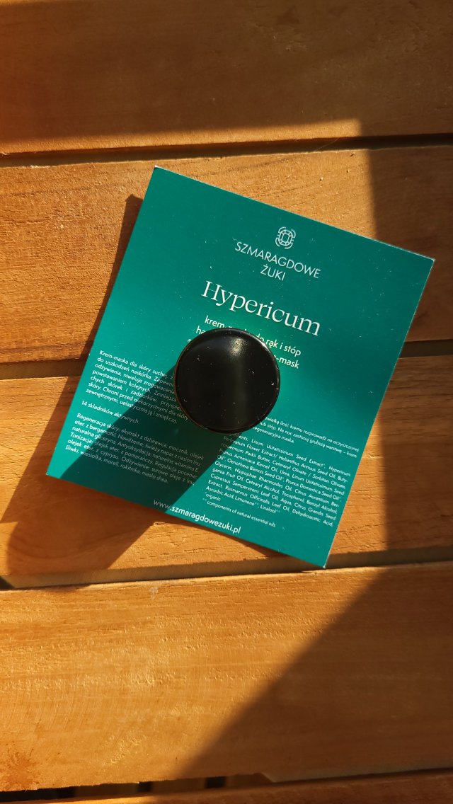 Szmaragdowe Żuki Krem do dłoni i stóp, Hypericum
