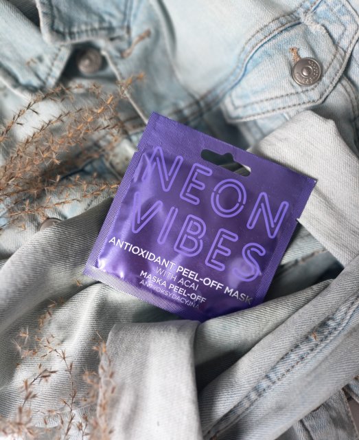 Marion Neon Vibes, Maseczka do twarzy, Peel-Off, Antyoksydacyjna, Acai