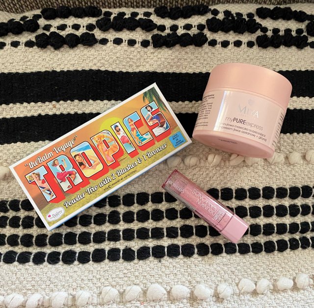 Miya maseczka Catrice pomadka Diamonds paletą The balm 