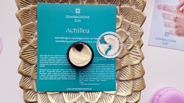 Szmaragdowe Żuki Normalizująco-nawilżający krem do twarzy, Achillea