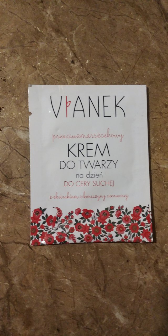 Sylveco Vianek, Krem do twarzy na dzień, cera ducha, Seria czerwona, Przeciwzmarszczkowy