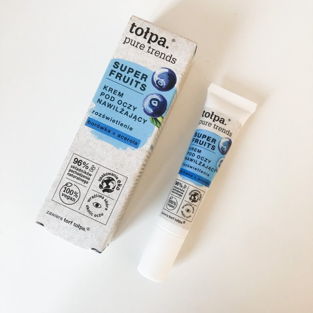 Tołpa Pure Trends, Super Fruits, Krem pod oczy, Nawilżający, rozświetlenie, borówka + acerola
