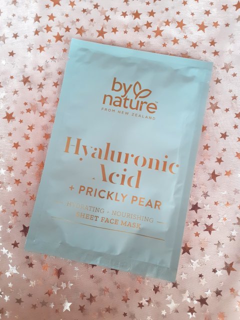 By nature Maseczka do twarzy w płacie, Hyaluronic Acid + Prickly Pear