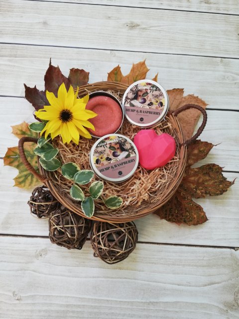 Herbs & Hydro Szampon w kostce, Konopie i Malina