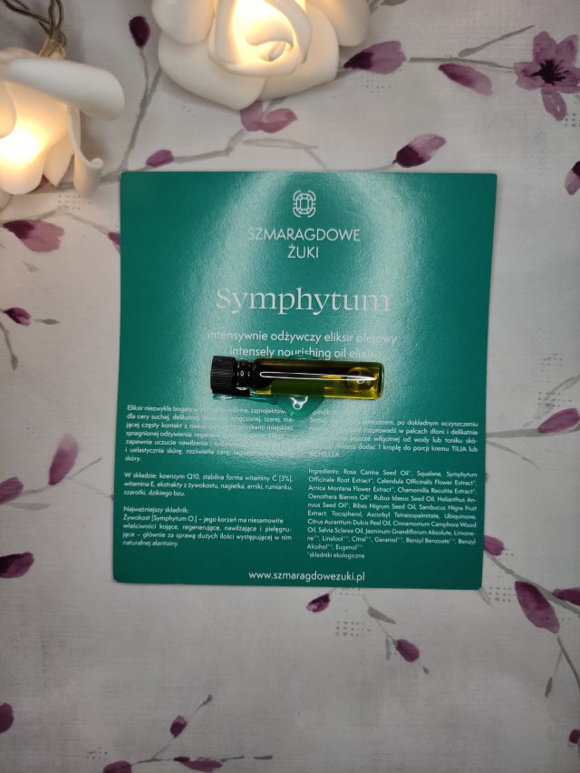 Szmaragdowe Żuki Intensywnie Odżywczy eliksir olejowy, Symphytum