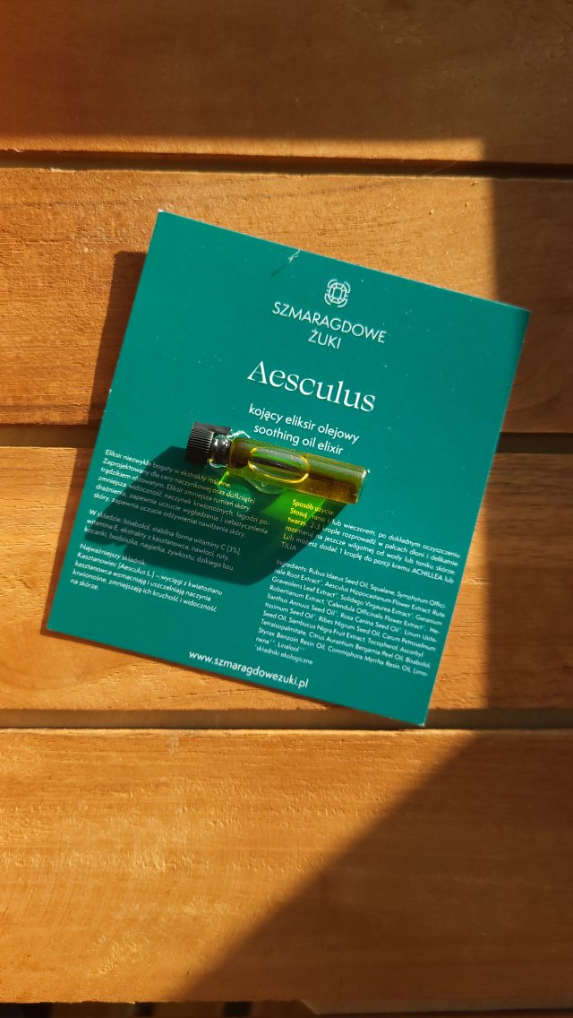 Szmaragdowe Żuki Kojący eliksir olejowy, Aesculus