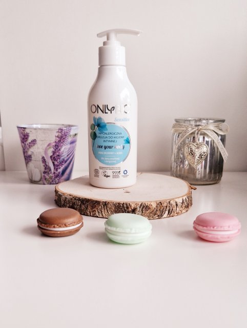 OnlyBio Love Your Body, Emulsja do higieny intymnej, Hipoalergiczna Sensitive, Kwas mlekowy + Aloes