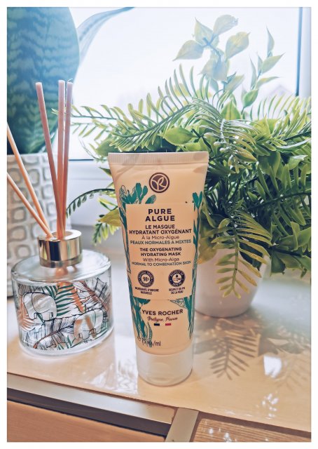 Yves Rocher Pure Algue, Maseczka do twarzy, Nawilżająco-dotleniająca
