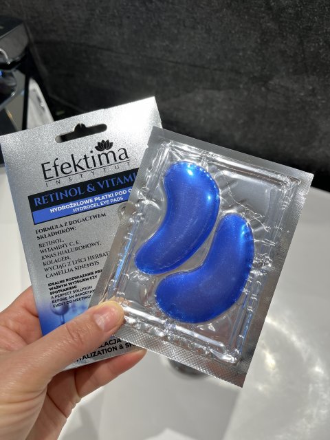 Efektima Retinol & Vitamins, Hydrożelowe płatki pod oczy, Z retinolem