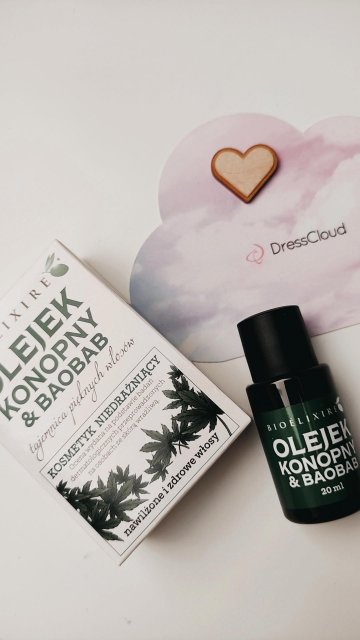 Bioélixire Olejek do włosów, Konopie i Baobab, Nawilżający 
