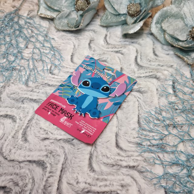 Mad Beauty Maska do twarzy w płacie, Disney, Lilo & Stitch, Passionfruit Face Mask, Z ekstraktem z marakui