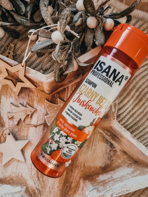Isana Professional, Szampon do włosów, Czarny Bez & Truskawka