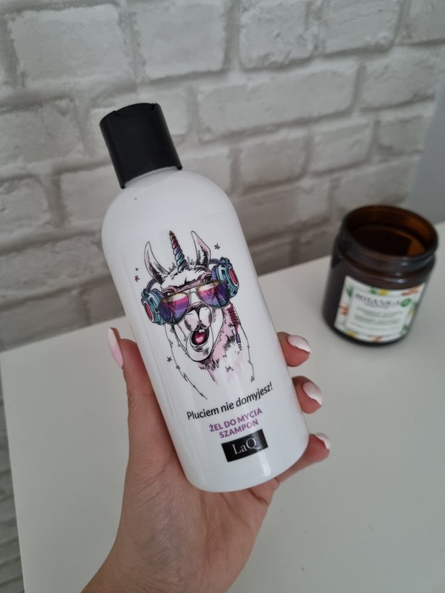 LaQ Żel do mycia i szampon 2w1, Pluciem nie domyjesz! 