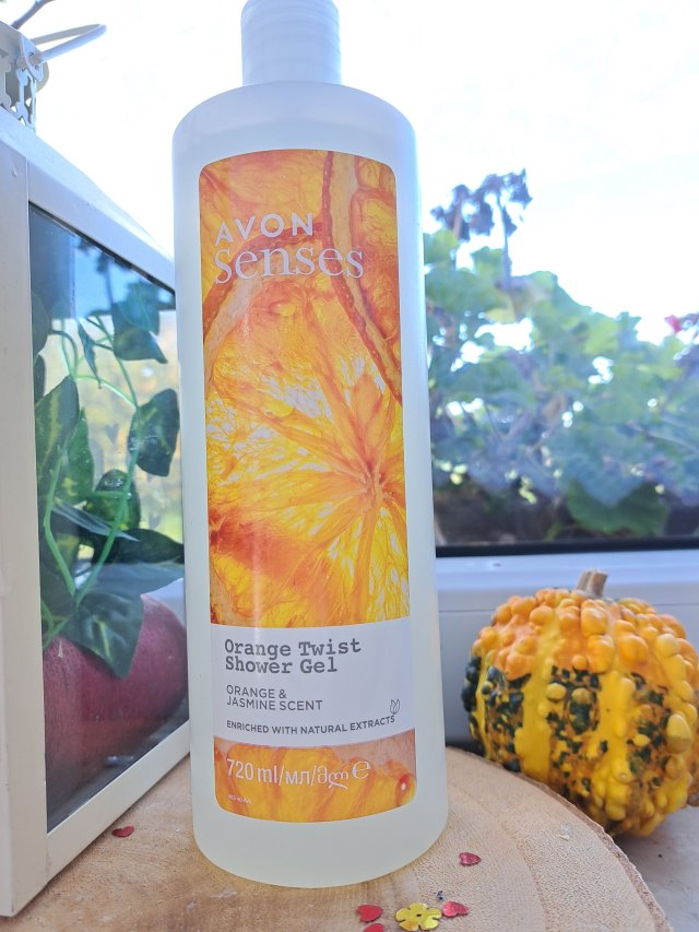 Avon Senses, Żel pod prysznic, Orange Twist, Orange & Jasmine Scent