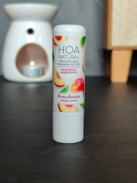 Hoa Natural Pomadka do ust, Peelingująca, Brzoskwinia