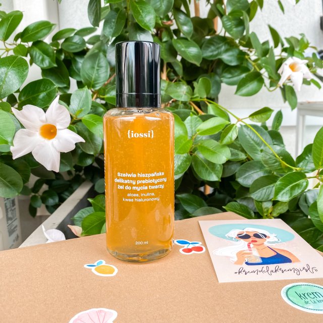 Iossi Prebiotyczny żel do mycia twarzy, Szałwia hiszpańska