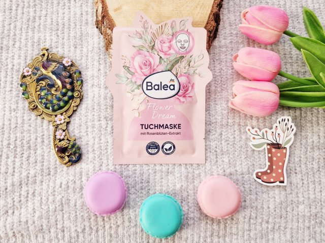 Balea Maseczka do twarzy w płacie, Flower Dream