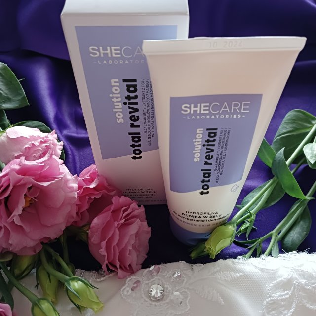 Shecare Oliwka do oczyszczania twarzy i demakijażu, Hydrofilna, W żelu, Solution Total Revital