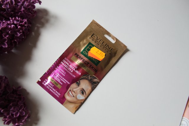 Eveline Bio Organic, Maseczka do twarzy, Perfect Skin, Lifting, 3 w 1, Intensywnie odmładzająca, Z bio bakuchiolem
