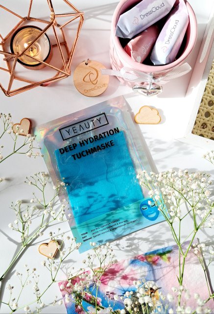 Yeauty Maska do twarzy w płacie, Deep Hydration, Nawilżająca